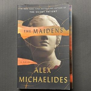 The Maidens by Alex Michaelides - Black and Orange Cover